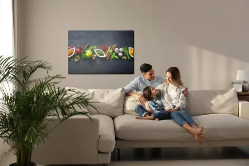 Leinwandbild Orientalische Kräuter Und Gewürze