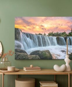 Leinwandbild Parigi-Wasserfall In Indonesien