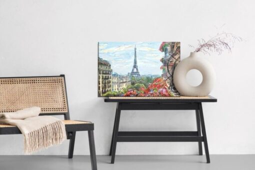 Leinwandbild Paris Wie Gezeichnet