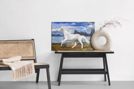 Leinwandbild Pferd Im Galopp