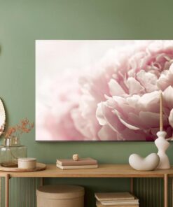 Leinwandbild Pfingsrosen In Pastellfarben