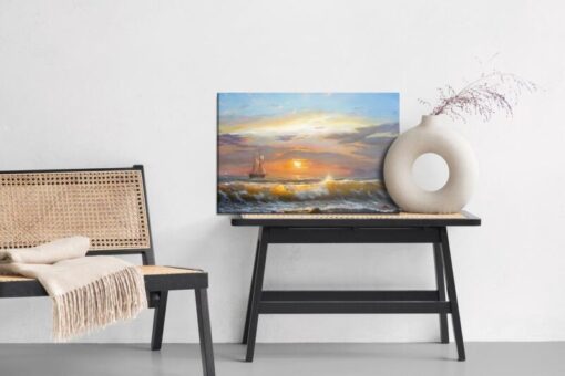 Leinwandbild Segelboote Im Meer