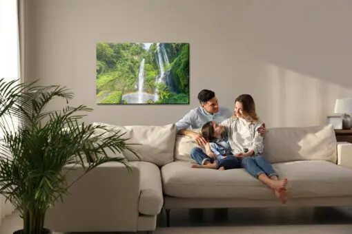 Leinwandbild Sekumpul-Wasserfall Auf Bali