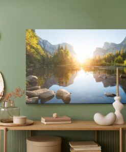 Leinwandbild Sonnenaufgang Im Yosemite Valley