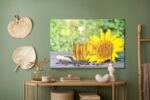 Leinwandbild Sonnenblume Mit Kernen Und Öl
