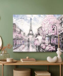 Leinwandbild Spaziergänger Auf Den Straßen Von Paris