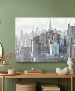 Leinwandbild Stadtpanorama Von New York