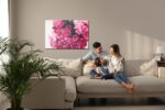 Leinwandbild Strauß Aus Pfingsrosen