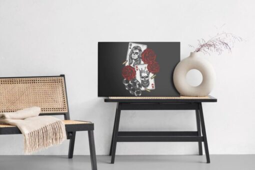 Leinwandbild Todeskarten