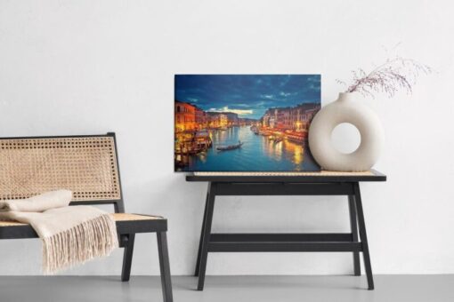 Leinwandbild Venedig Bei Nacht