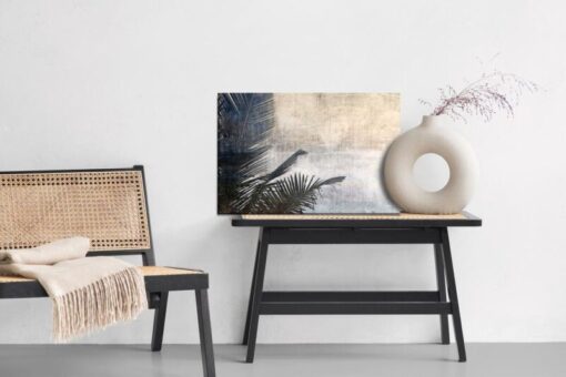 Leinwandbild Vintage Palmblätter