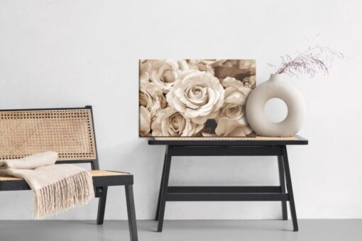 Leinwandbild Vintage-Rosenblüten