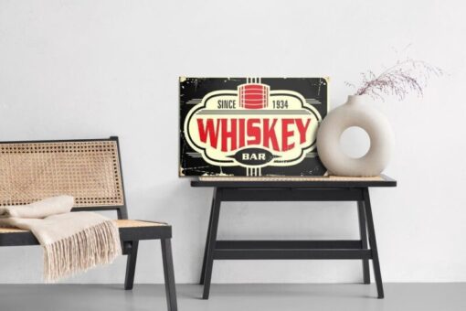Leinwandbild Vintage-Whisky-Bar