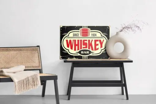 Leinwandbild Vintage-Whisky-Bar