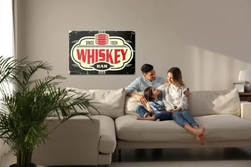 Leinwandbild Vintage-Whisky-Bar