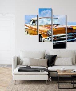 Mehrteiliges Bild Amerikanischer Oldtimer
