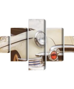 Mehrteiliges Bild Amerikanisches Auto Aus Den 1950Er Jahren