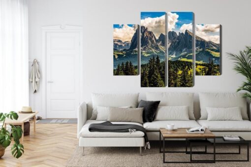 Mehrteiliges Bild Ansicht Der Italienischen Dolomiten 3D