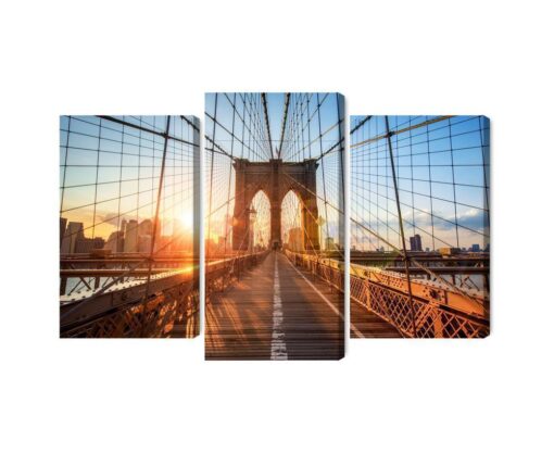 Mehrteiliges Bild Brooklyn-Brücke In New York