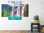 Mehrteiliges Bild Der Wasserfall In Luoping