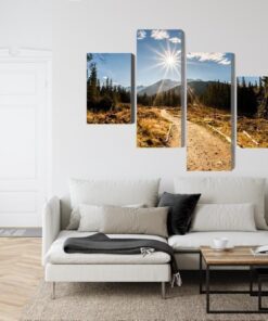 Mehrteiliges Bild Ein Sonniger Tag In Der Tatra 3D