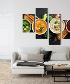 Mehrteiliges Bild Gemüsecremesuppen