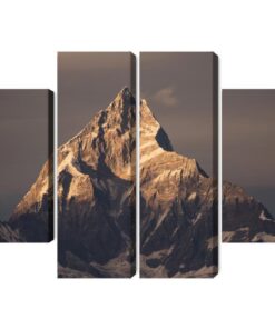 Mehrteiliges Bild Himalaya-Gipfel In Nepal