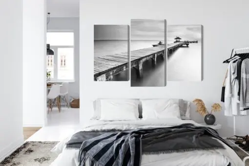 Mehrteiliges Bild Holzsteg