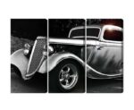 Mehrteiliges Bild Hot-Rod-Auto Im Vintage-Stil