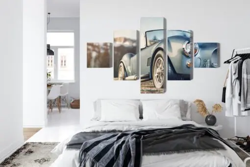 Mehrteiliges Bild Klassisches Retro-Auto