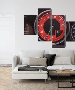 Mehrteiliges Bild Modernes Armaturenbrett