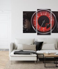 Mehrteiliges Bild Modernes Armaturenbrett