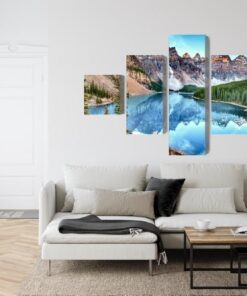 Mehrteiliges Bild Moraine Lake Im Banff-Nationalpark Kanada