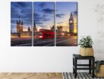Mehrteiliges Bild Panorama Von Westminster Und Big Ben London