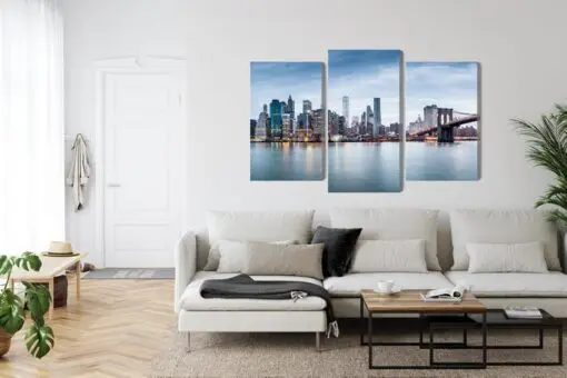 Mehrteiliges Bild Panoramablick Auf Die Stadt New York