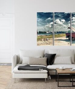 Mehrteiliges Bild Panoramablick Auf Havanna Und Den Malecon