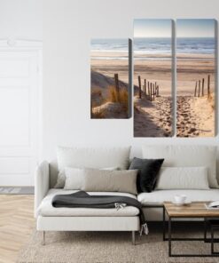 Mehrteiliges Bild Sandiger Weg Zur Nordsee