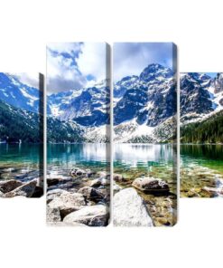 Mehrteiliges Bild See Morskie Oko 3D