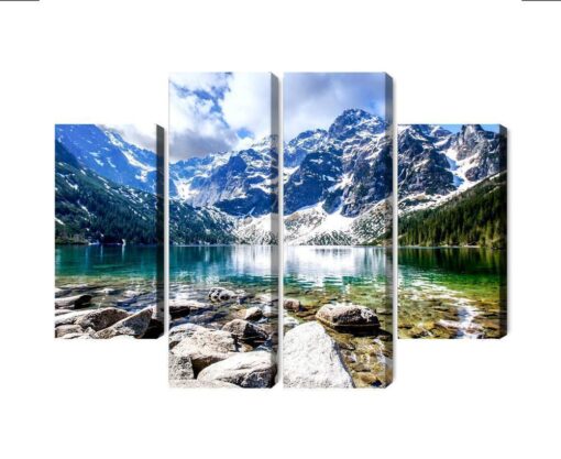 Mehrteiliges Bild See Morskie Oko 3D