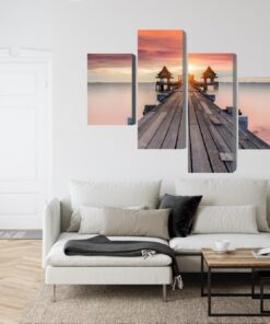 Mehrteiliges Bild Trübes Meer