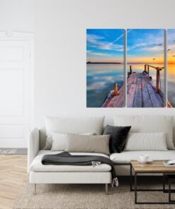 Mehrteiliges Bild Westlich Am See