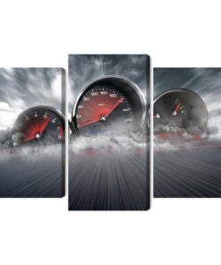 Mehrteiliges Bild Zähler Für Hochgeschwindigkeitsautos