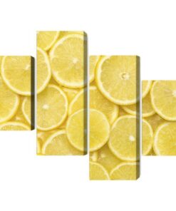 Mehrteiliges Bild Zitronenscheiben