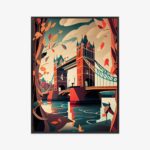 Poster Abstrakte Illustration Der Tower Bridge