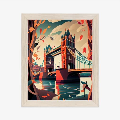 Poster Abstrakte Illustration Der Tower Bridge