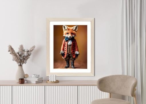 Poster An Anthropomorphic Fox Wearing Victorian 1800S Suit