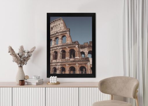 Poster Architektur Des Kolosseums Vor Blauem Himmel