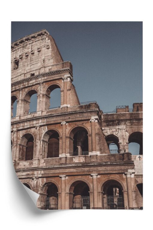 Poster Architektur Des Kolosseums Vor Blauem Himmel