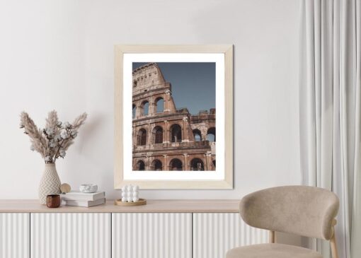 Poster Architektur Des Kolosseums Vor Blauem Himmel