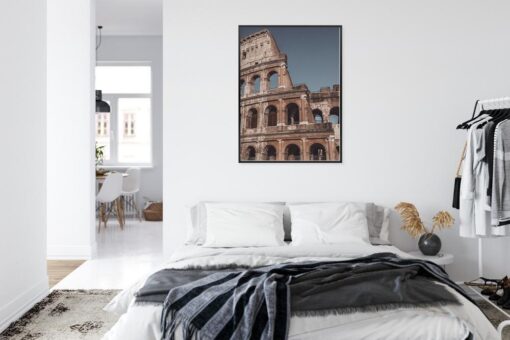 Poster Architektur Des Kolosseums Vor Blauem Himmel